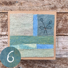 indigo plant-dyed treasure box for the stitcher