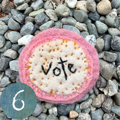 vote button (fundraiser!)