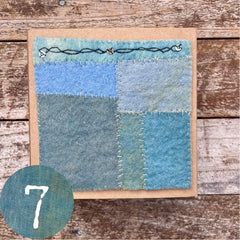 indigo plant-dyed treasure box for the stitcher