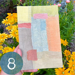 large plant-dyed patchwork handbound journal