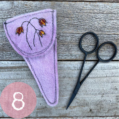 plant-dyed botanical scissor slips: pinks & peaches