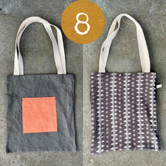 reversible plant-dyed tote bag (new batch!)