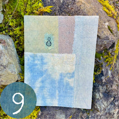 patchwork blue amulet extra large handbound journal