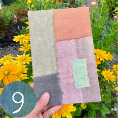 large plant-dyed patchwork handbound journal