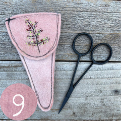 plant-dyed botanical scissor slips: pinks & peaches