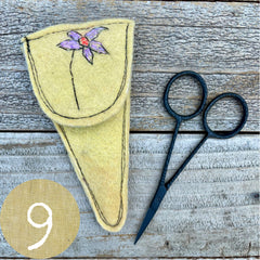 plant-dyed botanical scissor slips: yellows & greens