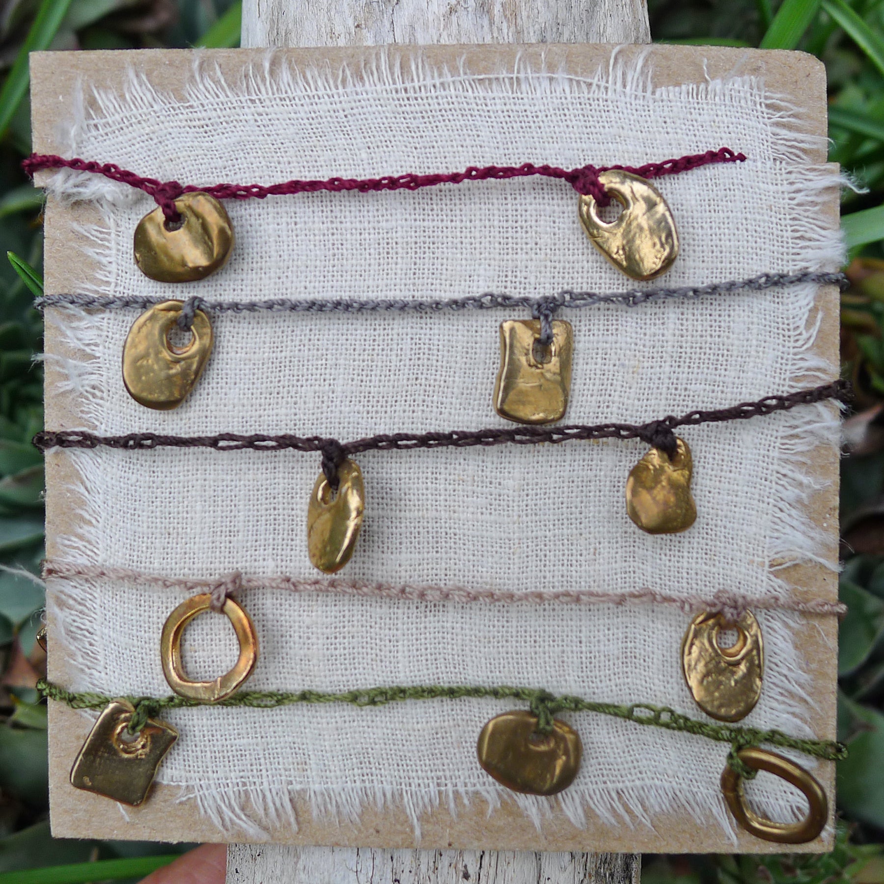 thumbnail image 2 of AngelJewBoutique 14K Real Gold Double Layer Charm Bracelet - Dainty Flower Design, 2 Wraps, Adjustable 2 of 5