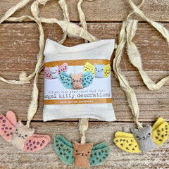DIY angel kitty decorations
