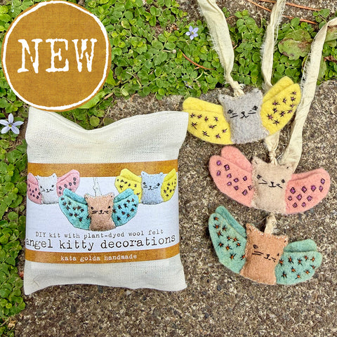 DIY angel kitty decorations