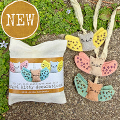 DIY angel kitty decorations