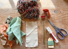 free sewing tutorial: hanging bud vase