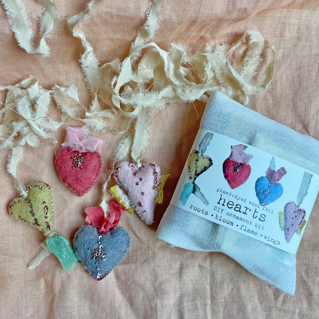 DIY hearts kit: roots, bloom, flame & wings