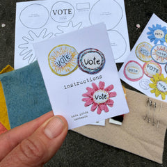 DIY vote button kit (fundraiser!)