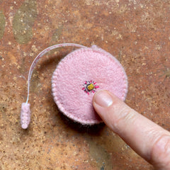 plant-dyed botanical tape measures: pinks & peaches