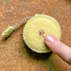 plant-dyed botanical tape measures: yellows & browns