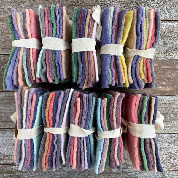 plant-dyed wool felt bundle – kata golda handmade