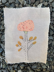 4" squares: plant-dyed 9oz organic cotton/hemp