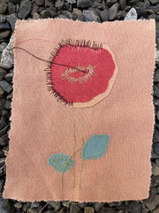 4" squares: plant-dyed 9oz organic cotton/hemp