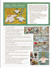 sewing tutorial: fair isle sweater ornaments