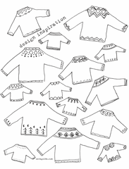 sewing tutorial: fair isle sweater ornaments