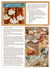 sewing tutorial: peace dove ornament