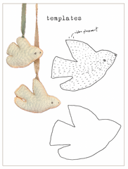 sewing tutorial: peace dove ornament