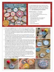 sewing tutorial: VOTE button