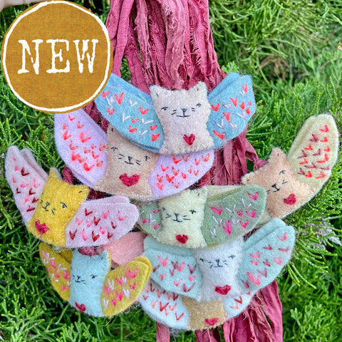 angel kitty ornament: my valentine