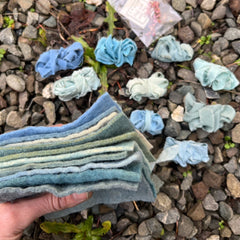 indigo plant-dyed treasure box for the stitcher