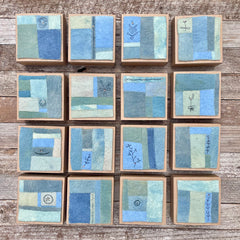 indigo plant-dyed treasure box for the stitcher