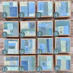 indigo plant-dyed treasure box for the stitcher