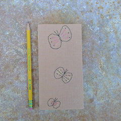 slim embroidered handbound journal: 9 colors/designs