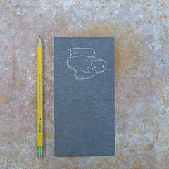 slim embroidered handbound journal: 9 colors/designs