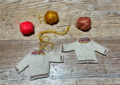 sewing tutorial: fair isle sweater ornaments