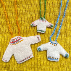 sewing tutorial: fair isle sweater ornaments