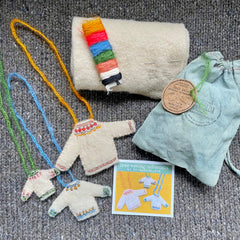 sewing tutorial: fair isle sweater ornaments