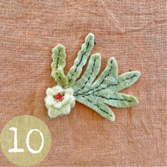wool felt flower pins