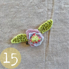 wool felt flower pins