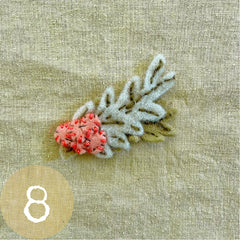 wool felt flower pins