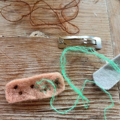 sewing tutorial: felt hair clips