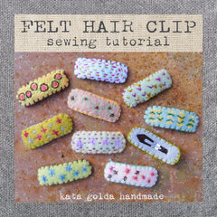 sewing tutorial: felt hair clips