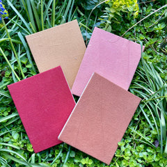 indigo dyed hand-bound nature journal