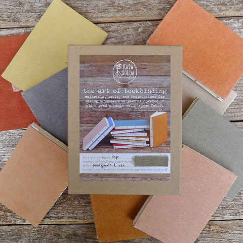 DIY bookbinding kit: 9 color options