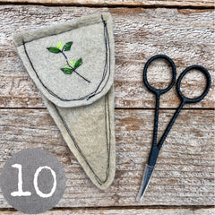 plant-dyed botanical scissor slips