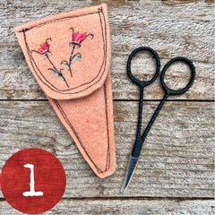 plant-dyed botanical scissor slips