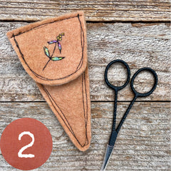 plant-dyed botanical scissor slips