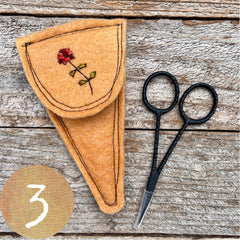 plant-dyed botanical scissor slips