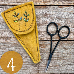 plant-dyed botanical scissor slips