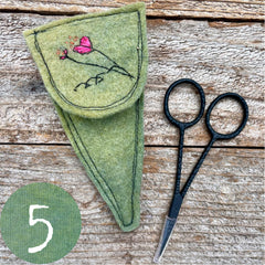 plant-dyed botanical scissor slips