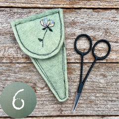 plant-dyed botanical scissor slips